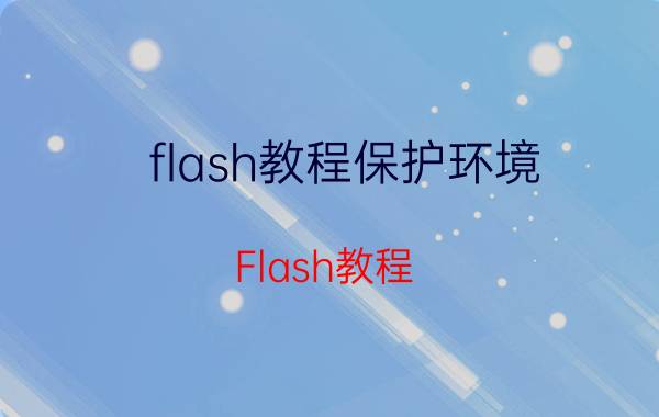 flash教程保护环境 Flash教程